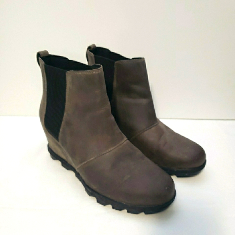 Sorel Women's Joan of Arctic Wedges Olive Green Size 10